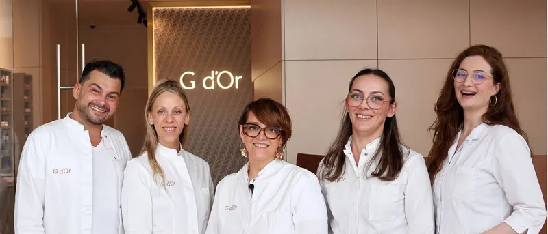 The G d'Or team in the beauty studio